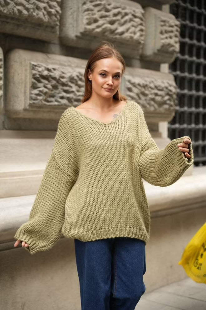 Comfortabele Oversized Gebreide Trui