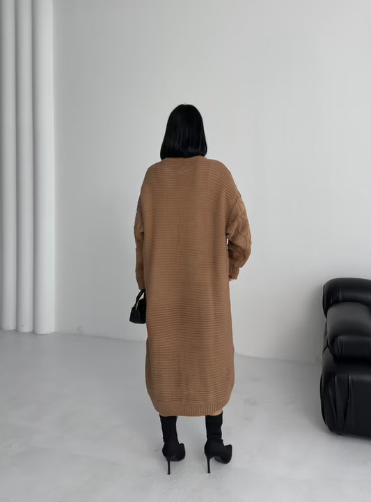bruin lange oversized vest