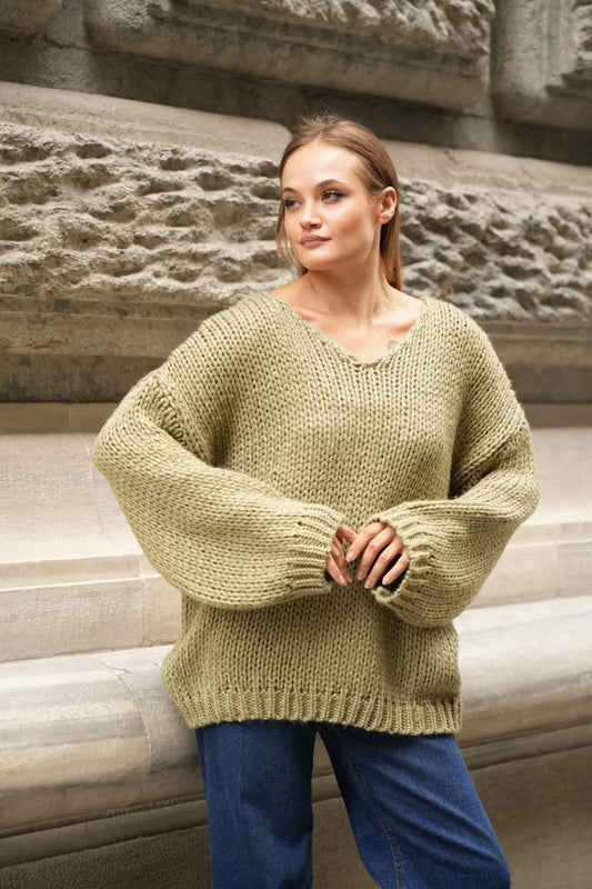 Comfortabele Oversized Gebreide Trui