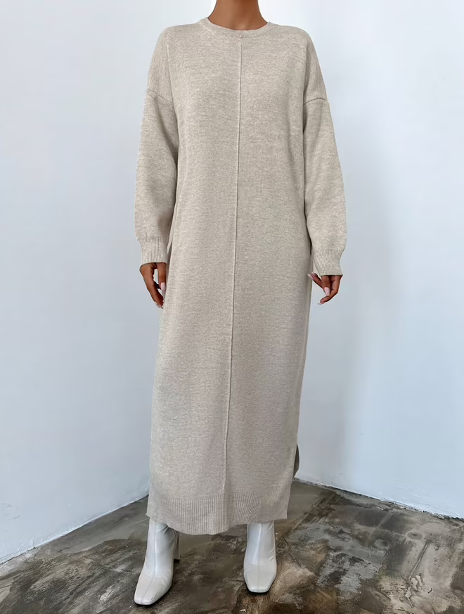 Gebreide Jurk  – Steen