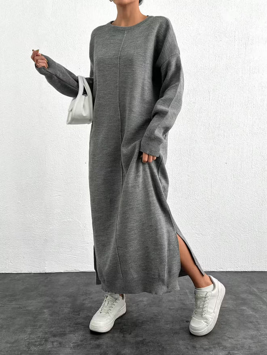 Gebreide Jurk – Grijs