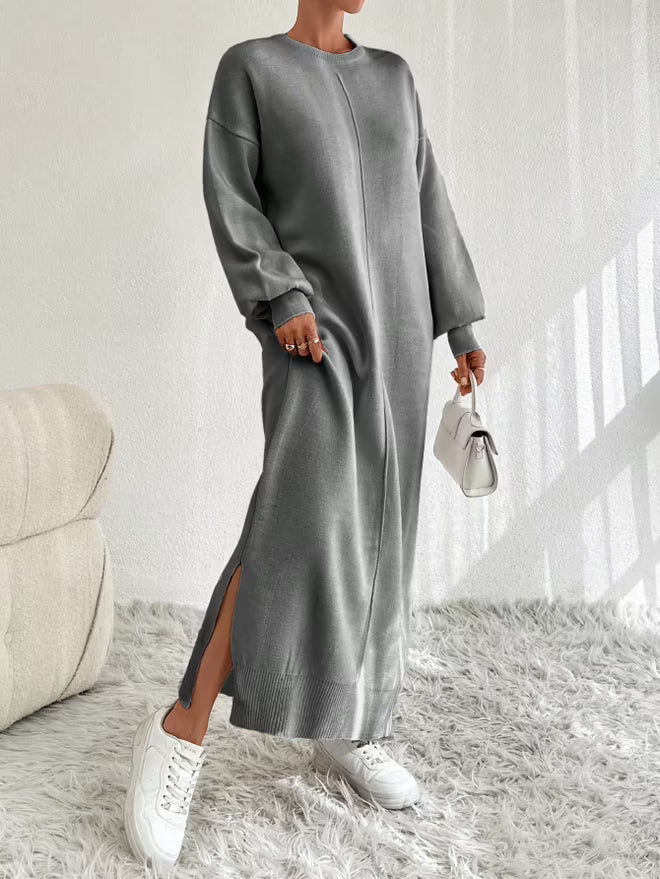 Gebreide Jurk – Grijs