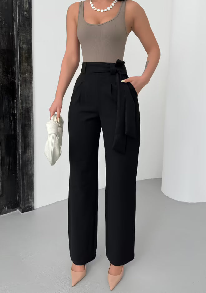 Broek met Riem - Zwart