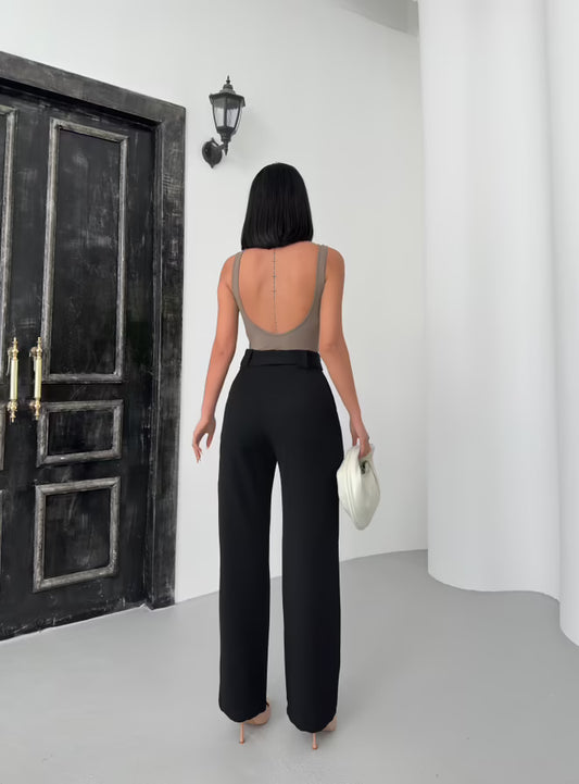 Broek met Riem - Zwart