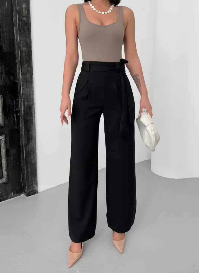 Broek met Riem - Zwart