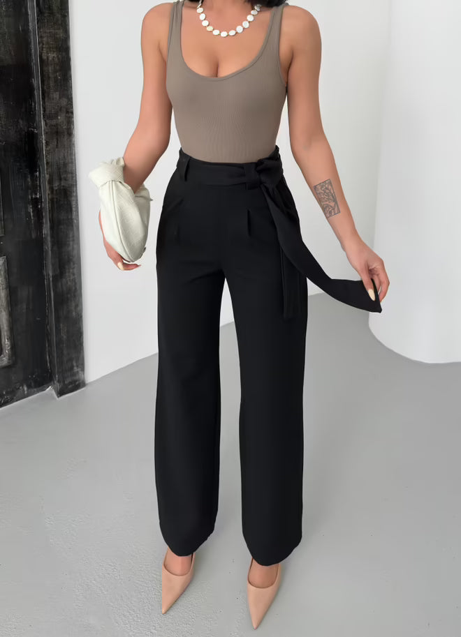 Broek met Riem - Zwart