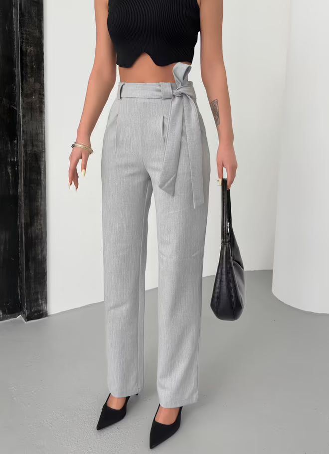 Broek met Riem - Grijs