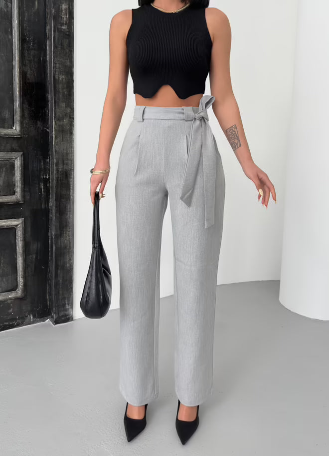 Broek met Riem - Grijs