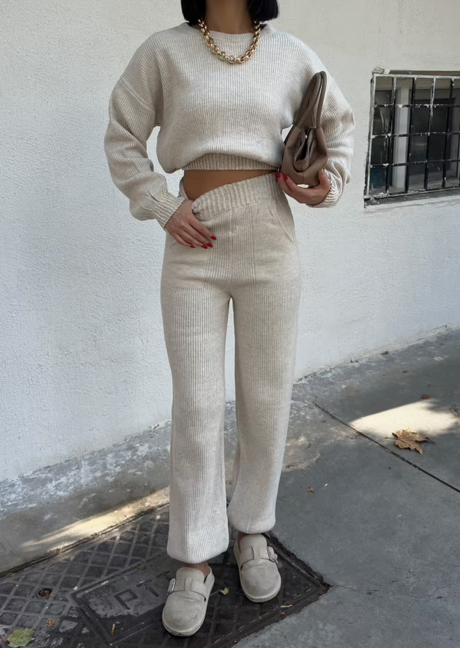 Beige Casual Streetwear Pak