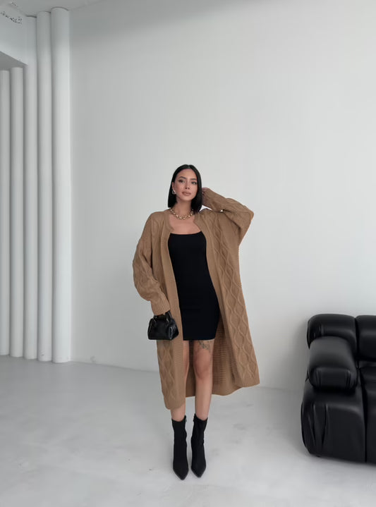 bruin lange oversized vest