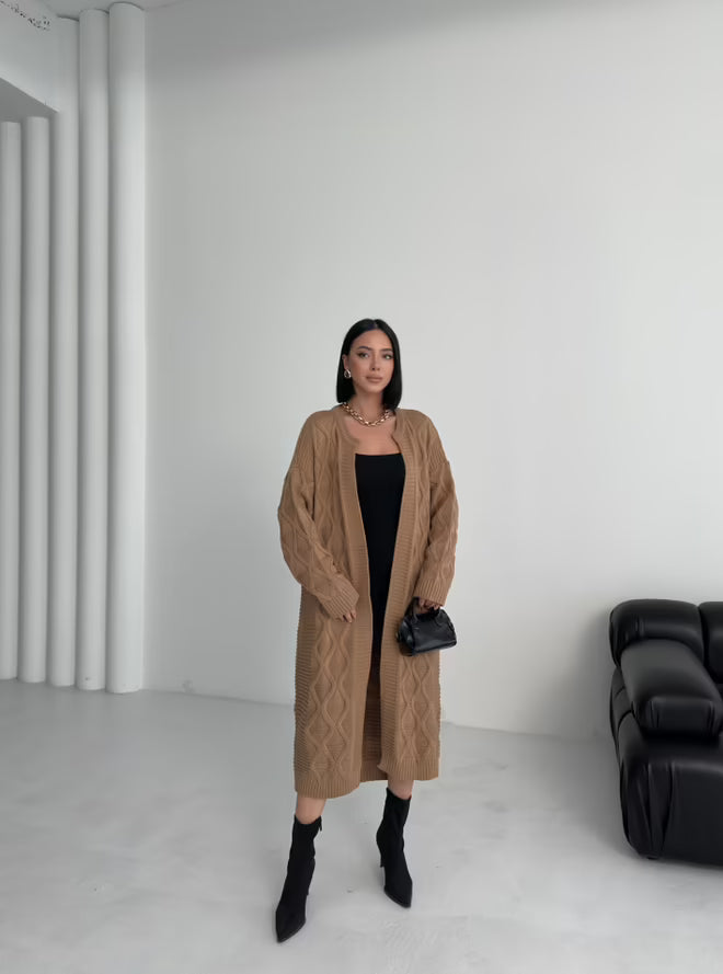 bruin lange oversized vest